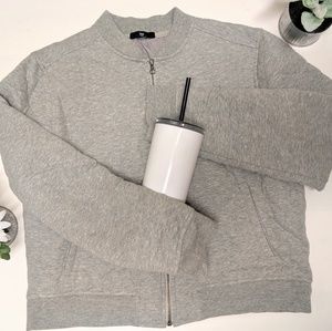 Gray Zip Up Gap Jacket - Size L